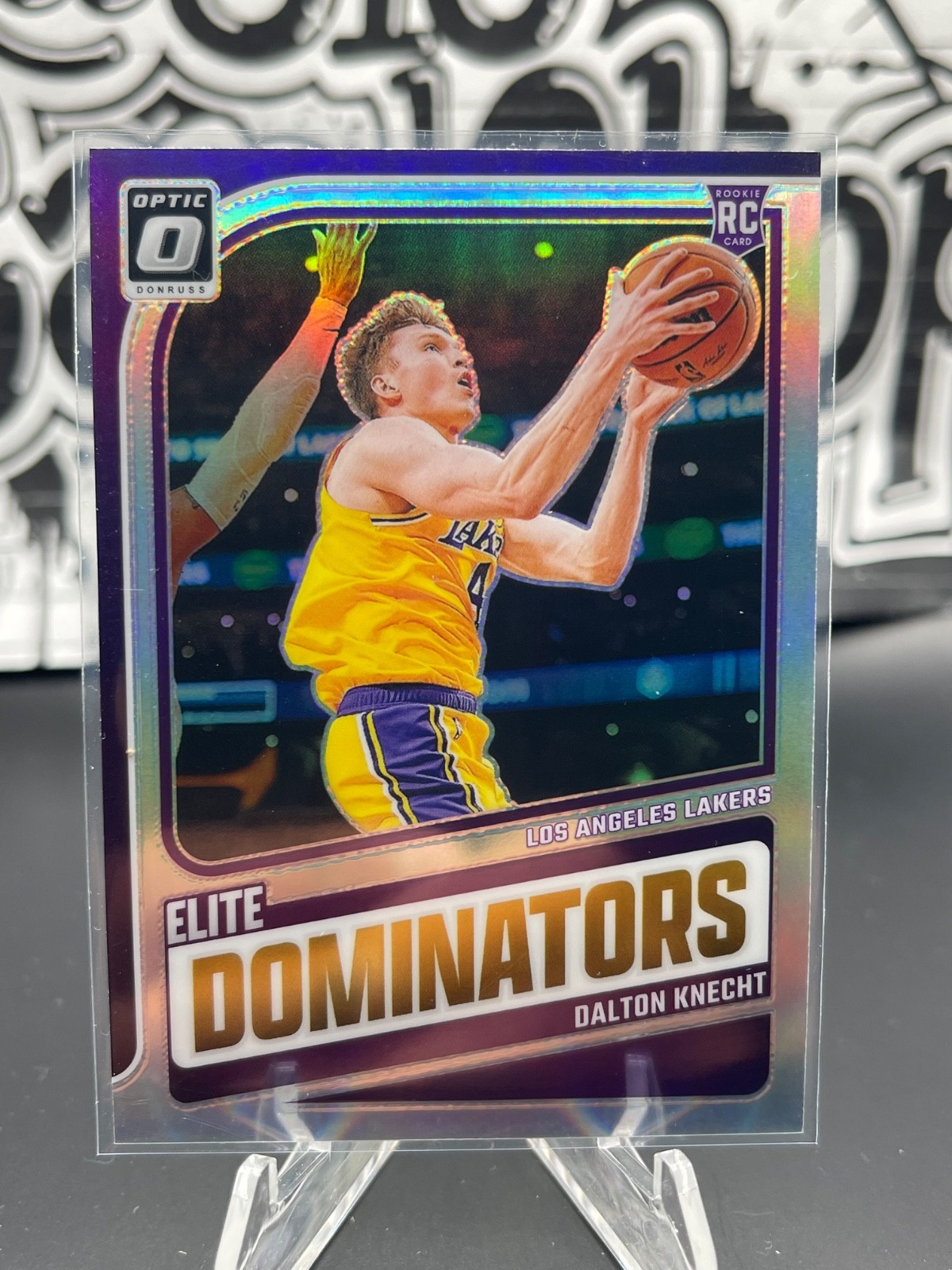 Dalton Knecht 2024-25 Donruss Optic - Elite Dominators RC Silver Holo #15 Lakers