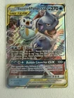 Pokémon TCG Blastoise & Piplup GX Tag Team Cosmic Eclipse 38/236 NM Sun & Moon