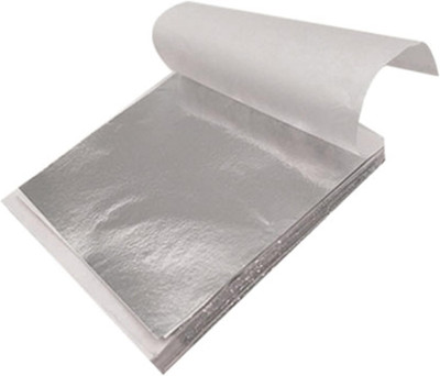 200 Stück Blatt BlattSilber Imitation, BlattSilber Zum Basteln, Silber Leaf gold