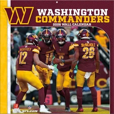 Turner Licensing,  NFL Washington Commanders Football Team 2026 Wall Calendar, 1