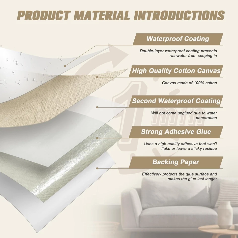 40x200 cm Selbstklebende Stoffflicken -  & Langlebig für Möbel - Bild 4 von 4