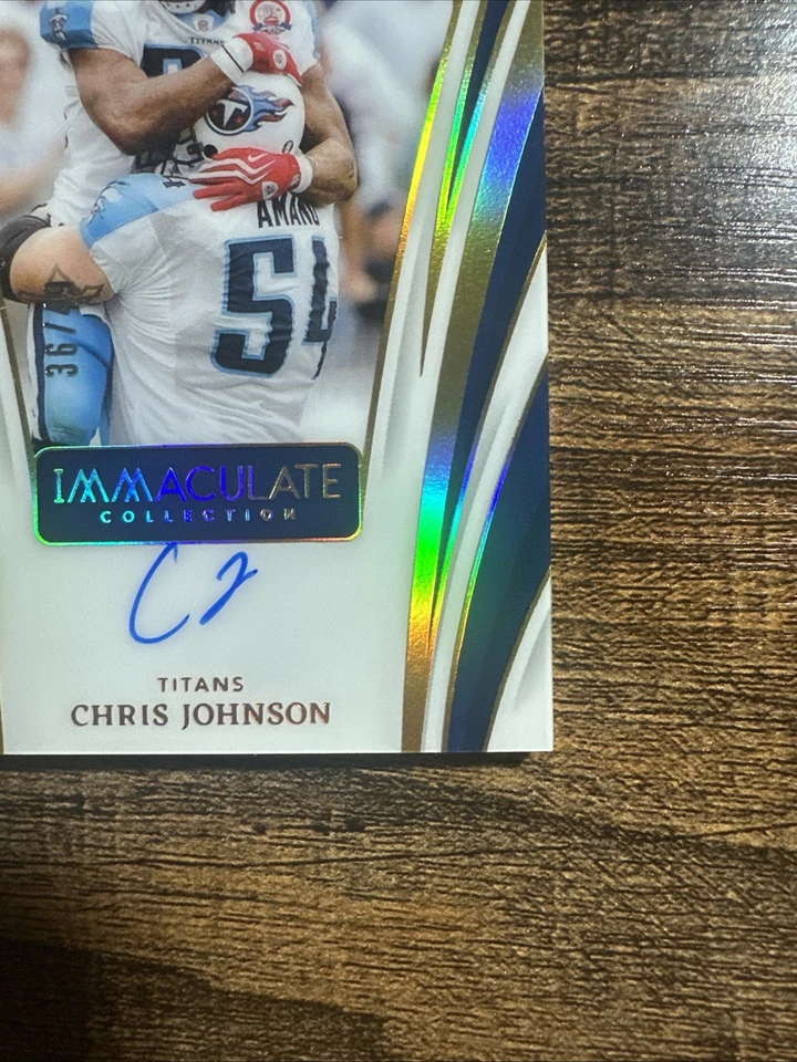 2024 Panini Immaculate Collection Chris Johnson Jubilee Signatures 36/49 automático Foto 4 de 4