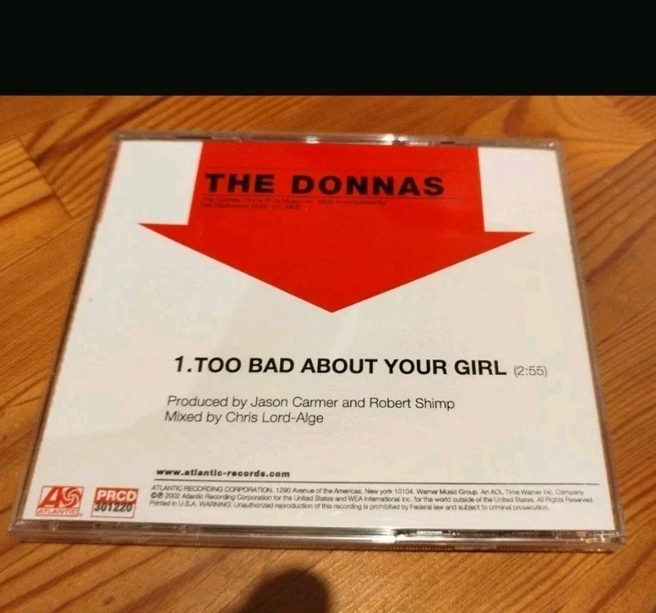 The Donnas - Too Bad About Your Girl - US PROMO CD - Bild 3 von 4