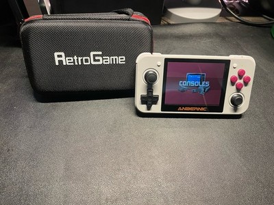 ANBERNIC RG350 Retro Android Gaming Handheld Console W/ Travel Case