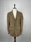 Boden Men’s Corduroy Blazer Taupe Olive Brown Cotton 44L Vintage