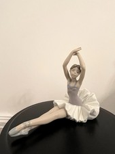 Nao by Lladro Large Figurine- Ballerina in sitting pose (Retired)