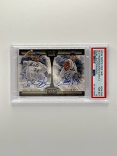 2016 Topps Tier One Noah Syndergaard/steven Matz Dual Auto /25 DA-SM PSA 8