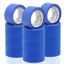 Oleitodh 12 Rolls Blue Painters Tape Bulk 2" x 55 Yards Masking Tape
