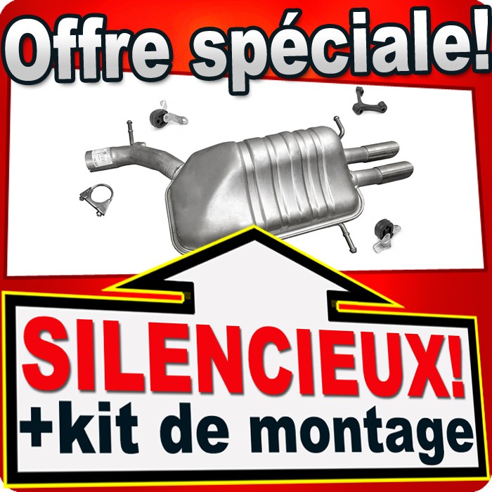 Silencieux arrière pour Audi A4 B5 Quattro pour des trajets sereins et silencieux en famille
