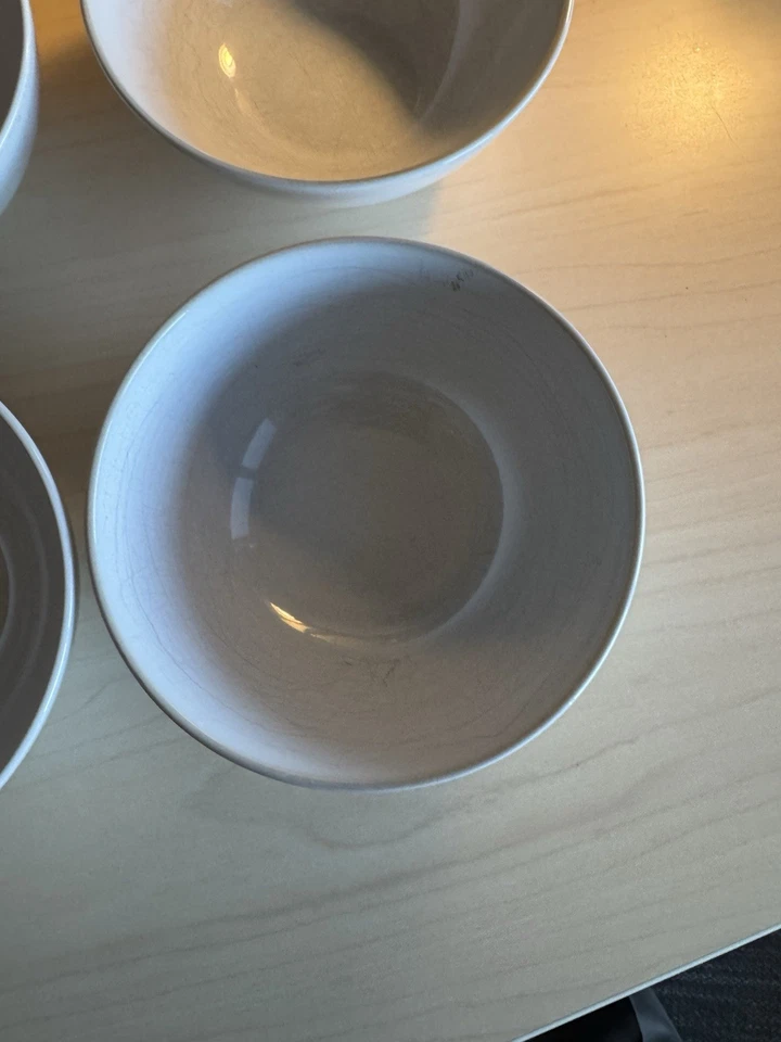 IKEA 12011 Blanco Sopa Chili Arroz Cereal Cuencos 6 1/4" Suecia Juego De 4 Foto 2 de 4