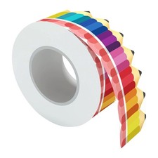 Creative Classroom Decoration Colorful Pencil Border Sticker 50ft Long