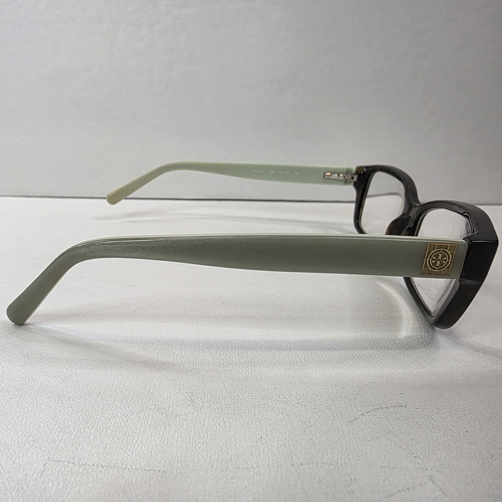 TORY BURCH TY 2049 1359 53- 15-135 Tortoise Teal Eyeglasses Frames Only, READ!!! thumbnail 2