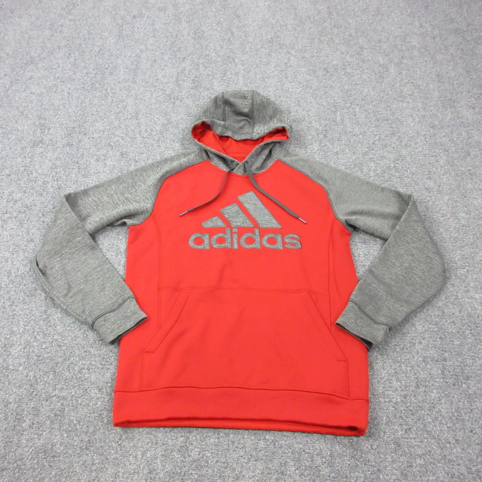 Adidas Hoodie Mens Small Red Gray Fleece Pullover Sweatshirt Big Logo Climawarm
Opens in a new windo