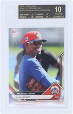 Francisco Lindor Mets 2025 Topps Opening Day Black Label #OD-176 BGS 10 Card