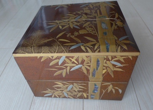 Jubako Bento Box Japanese Buy it now Wooden lacquer period item motherofpearl Sh