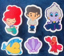 Disney Princess Ariel Little Mermaid Foam Bath Play Water Toys Flat NEW Flounder