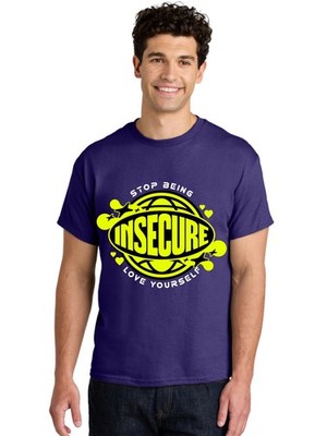 Insecure Mens Graphic Tee,100% Cotton,Casual Summer Wear