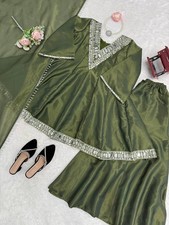 New Launching Cosmos Green Top Palazzo With Dupatta For Women And Girls Wear