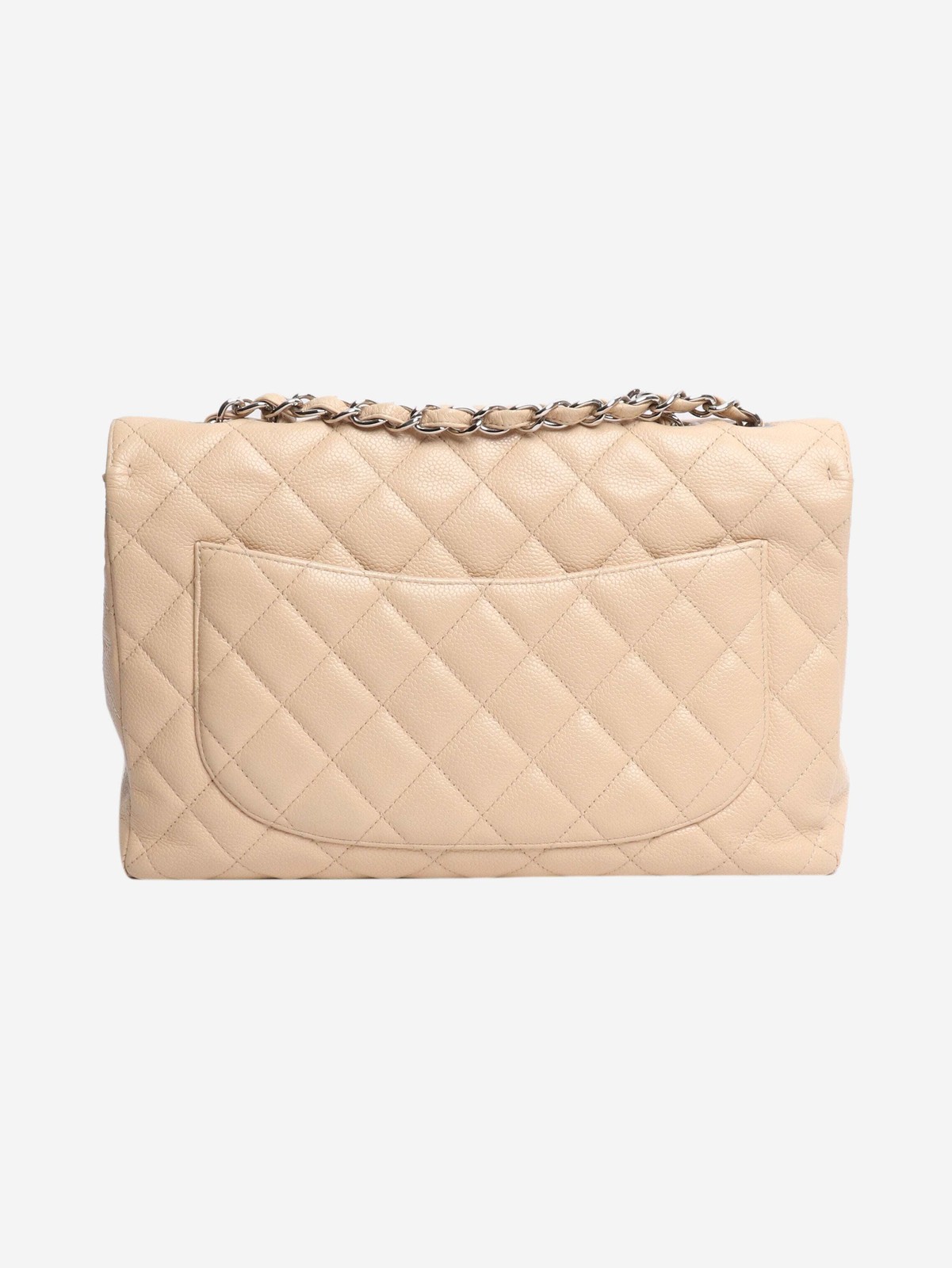 Chanel Blush 2009 caviar jumbo Classic Single Flap bag image 2