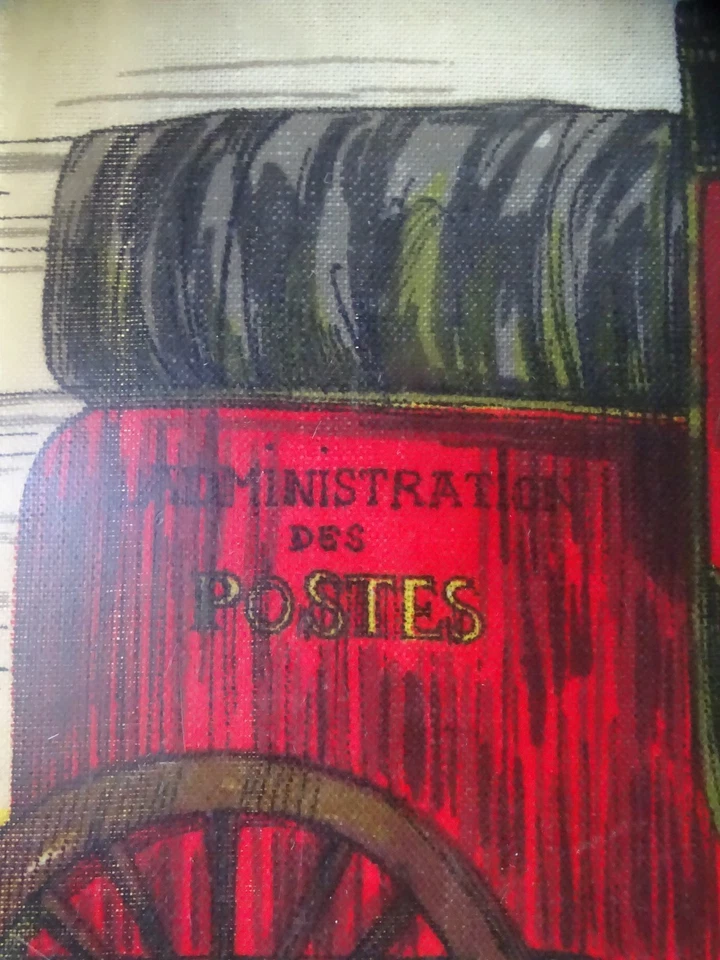 ancien plateau de service fibre de verre Calèche La Poste design rétro vintage  - Photo 3/4