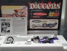 1320 The Diggers Tom The Mongoose McEwen Yeakel Dragster 1:24 Diecast Car 1303