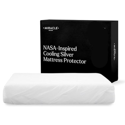 Mattress Protector   Silver-Treated Cotton Fabric   Water-Resistant, Breathab...