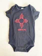 Black Santa Fe Baby Bodysuit - 12 Months