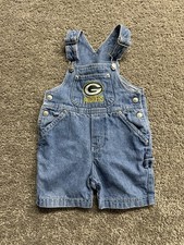 Green Bay Packers NFL Kids Touchdown Club Vintage Overalls 18m Toddler