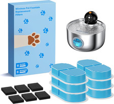 Cat Water Fountain Filter: Wireless Cat Fountain Filters Replacement - 12 Filter