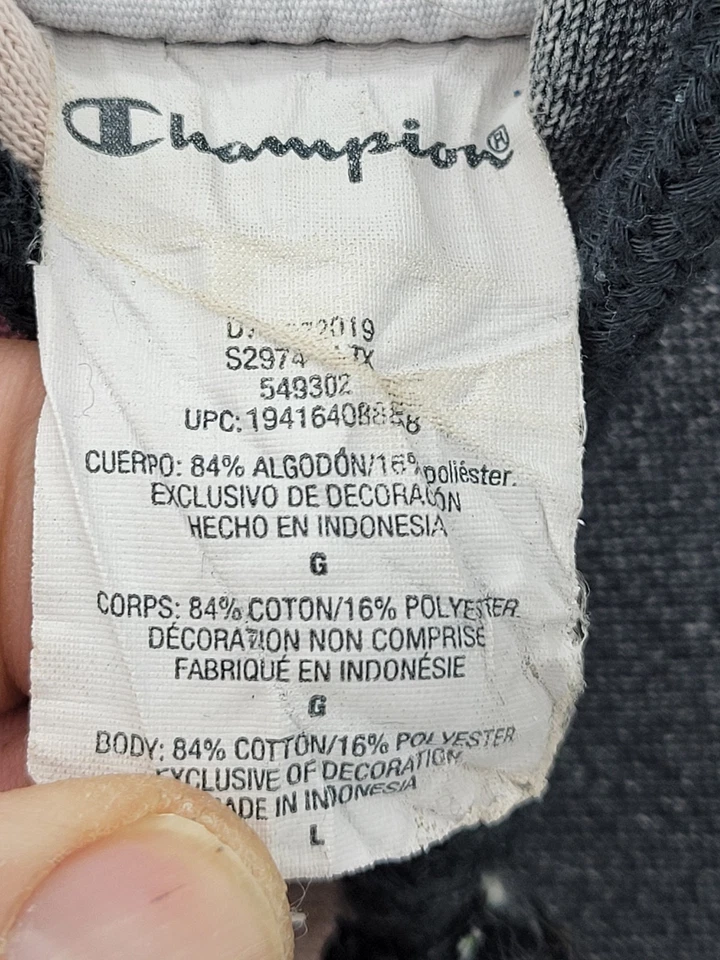 Champion Reverse Weave Aztec Allover 印花连帽衫男式大号复古套衫 — 第 4/4 张图片