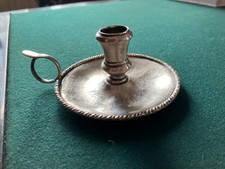 Kerzenleuchter 800er Silber kleiner Kerzenleuchter Mit Fingergriff - punziert