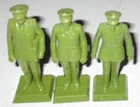 Marx 1990s-2000s Soft Plastic 60MM Admi. Radford, Gen. Smith and Gen. Snyder