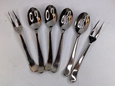 6 Serving Pieces Helmick Robert Welch 18/10 A...