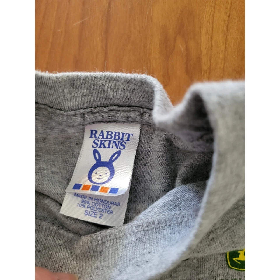 Camiseta John Deere Grandpa's Little Buddy niño pequeño talla 2 tractor granja bebé Foto 3 de 4