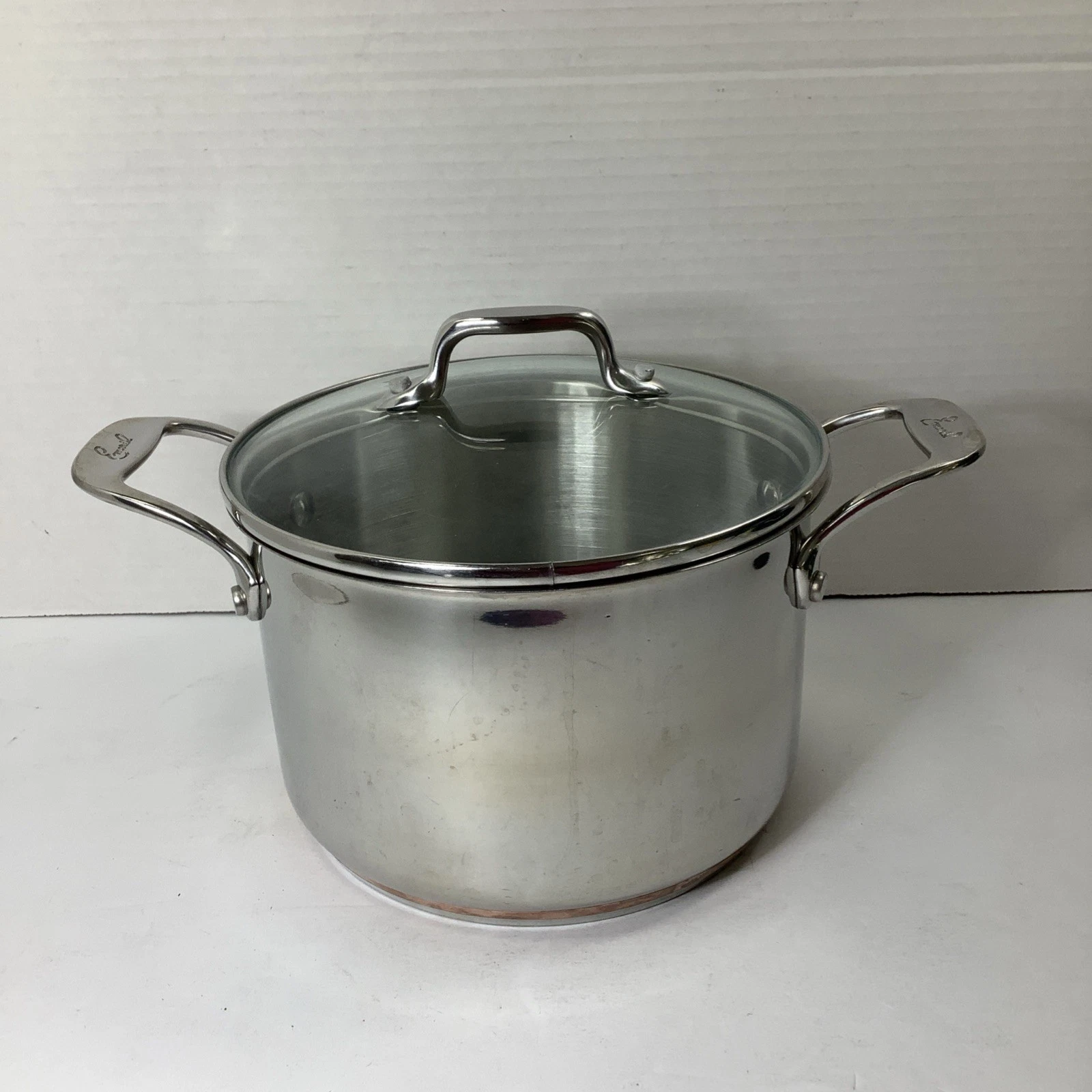 Emeril Stainless Steel Copper Core Cookware 3 Qt Stockpot With Lid