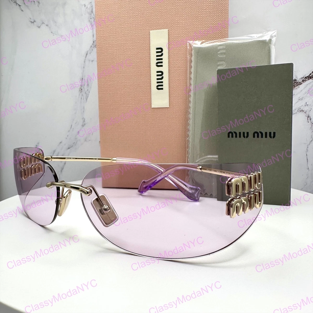 Miu Miu Pink Designer Sunglasses for Women for sale | eBay