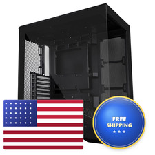 Lian Li Vector V100 Atx Mid-Tower Pc Case Tempered Glass Black V100X