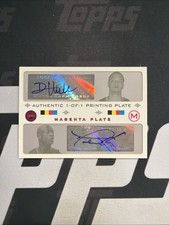 2005-06 Topps First Row Basketball Deron Williams Dwayne Wade Printing PlateAuto