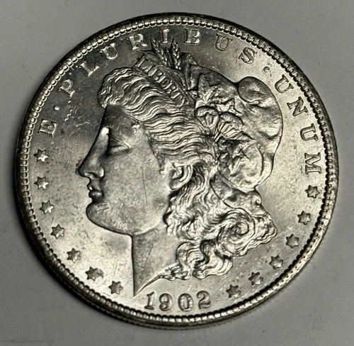 Mint State 1902-O Morgan Silver Dollar (lightly cleaned) U.S. $1 Coin MS UNC