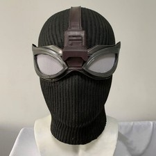 Spider-Man Noir kniting Full Face Mask Cosplay Miles Morales Peter Parker Prop