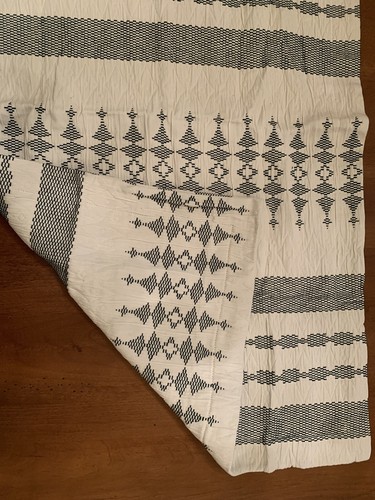 Southern Living Set of 2 King Shams Beckley Cream Green Cotton Matelasse Becky - Picture 4 of 6
