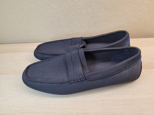 Rothy's The Driving Loafer Black Knit Fabric Slip On Casual Shoes Mens US 12.5 - Picture 2 of 9