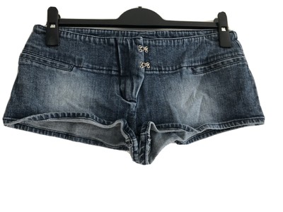Topshop Moto Denim Blu Jeans Hotpants shorts taglia 10 | eBay