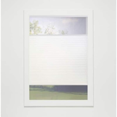 White Cordless Top-Down Bottom-Up Light Filtering Eco Polyester Cellular Shades