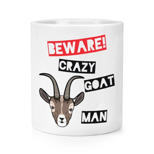 Beware VerrüCkte Ziege Mann Makeup Pinsel Bleistift Topf - Lustig Tiere-image