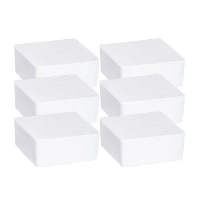 WENKO 6er Set Nachfüller Entfeuchter Cube 1kg Calciumchlorid Quadratisch Weiß