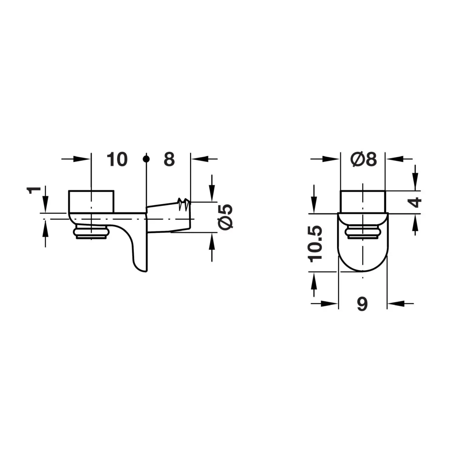 Häfele pour Décideurs H3135 Fachbodenträger pour Tablettes en Verre 5