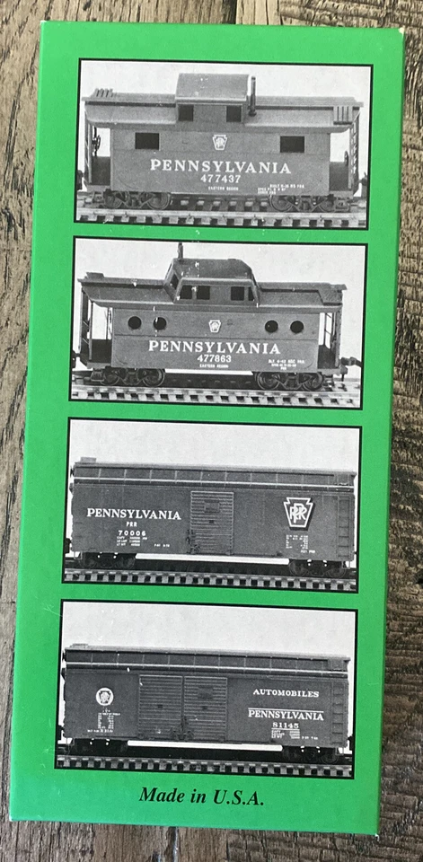 BOWSER HO Scale Kit #55403 50’ X-32 Dbl Door Round Roof Box PRR Shadow Keystone  - Image 3 of 3