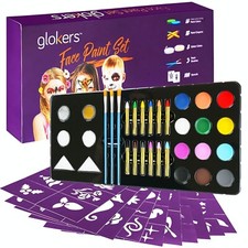 Face Paint Kit For Halloween - Dress-up, Bday, Fairs, Parties Gokers