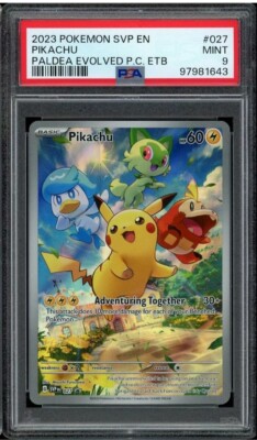 2023 Pokemon 027 Pikachu Paldea Evolved ETB MISLABELED ERROR 2023 Pokemon 027 Pikachu Paldea Evolved ETB MISLABELED ERROR
